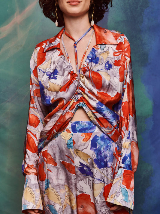 Shirred Front Top
